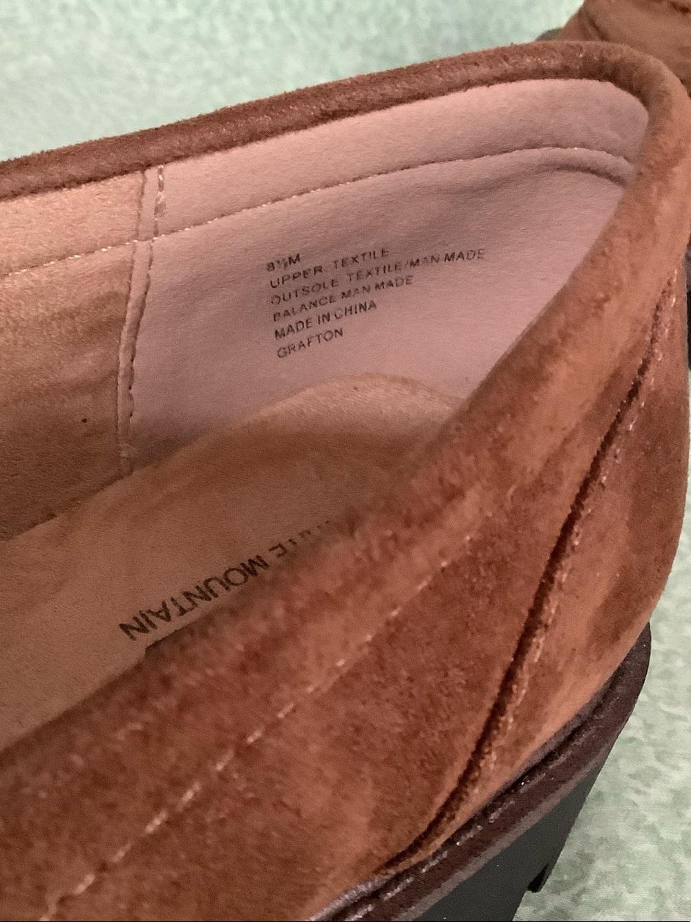 Cliffs by WHITE MOUNTAIN Faux Suede Penny Loafers in Brown Size 8.5 - Picture 6 of 7